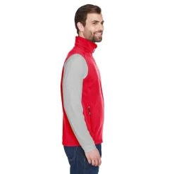 Core 365 Men's Cruise Two-Layer Fleece Bonded Soft Shell Vest -American Apparel Outlet Store ACCE701@2