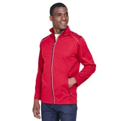 Core 365 Men's Techno Lite Three-Layer Knit Tech-Shell -American Apparel Outlet Store ACCE708@3