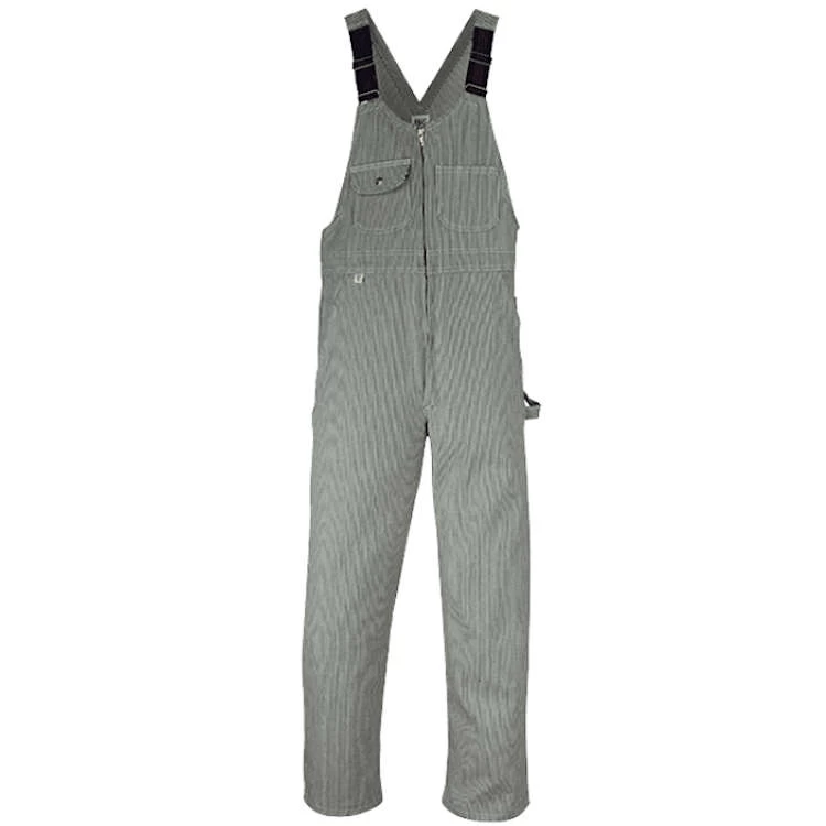 Big Bill Hickory Stripe Bib Overall With Zip Front Closure 1 Big Bill Hickory Stripe Bib Overall With Zip Front Closure