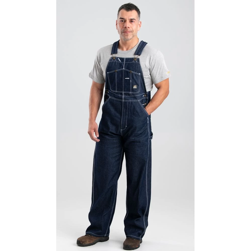 Berne Original Unlined Rigid Denim Bib Overall 1 Berne Original Unlined Rigid Denim Bib Overall