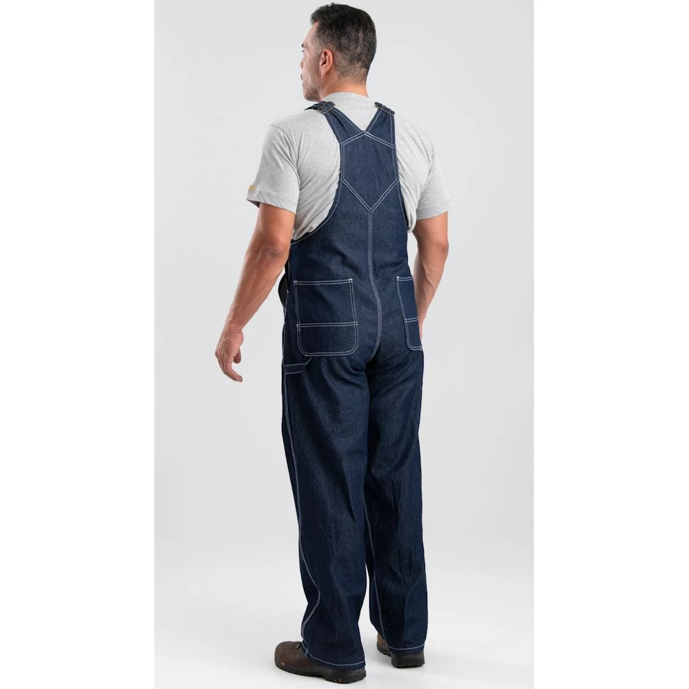 Berne Original Unlined Rigid Denim Bib Overall 3 Berne Original Unlined Rigid Denim Bib Overall - Image 3