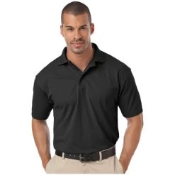 Blue Generation Men's IL-50 Pocketless Short Sleeve Polo