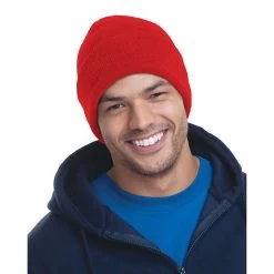 Bayside USA-Made 12 Inch Knit Beanie With Cuff