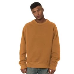 Bayside Super Heavy 16 Oz. Oversized Crewneck Fleece