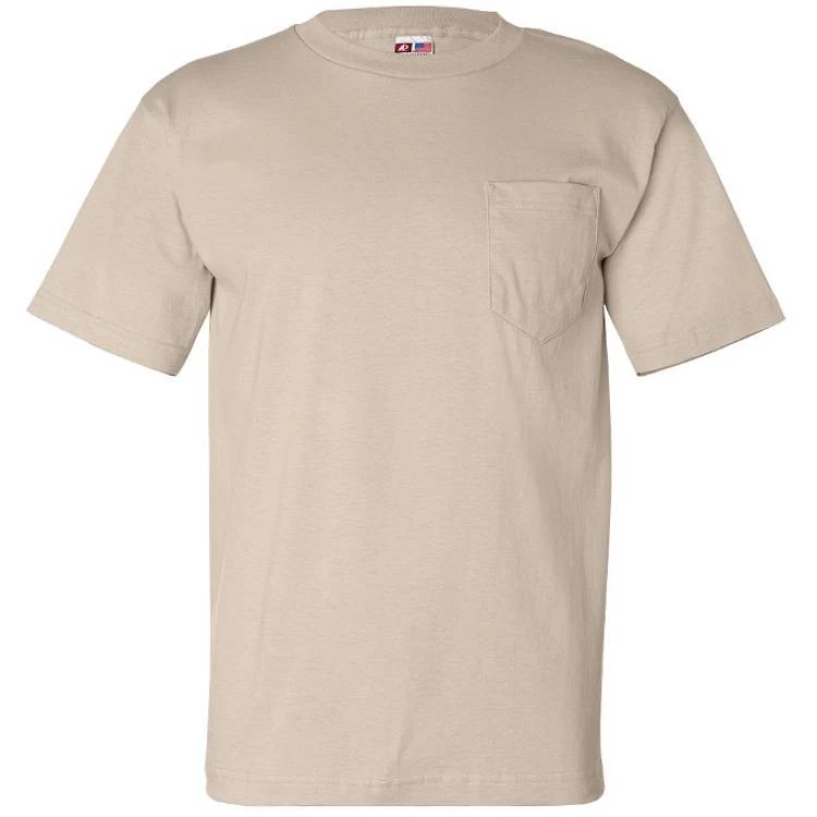 Bayside 6.1 Oz. Short Sleeve T-Shirt With Pocket 2 Bayside 6.1 Oz. Short Sleeve T-Shirt With Pocket - Image 2