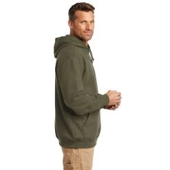 Carhartt Midweight Fleece Hooded Pullover Sweatshirt -American Apparel Outlet Store CAK121@3