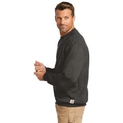 Carhartt Midweight Fleece Crewneck Pullover Sweatshirt -American Apparel Outlet Store CAK124@3