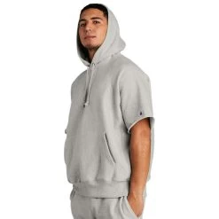 Champion® Reverse Weave® Short Sleeve Hoodie -American Apparel Outlet Store CHS101SS@4