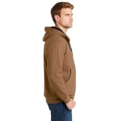 CornerStone® Heavyweight Full-Zip Hooded Sweatshirt With Thermal Lining -American Apparel Outlet Store CSCS620@3