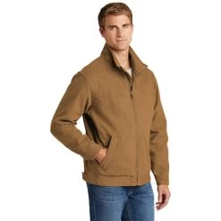 CornerStone® Washed Duck Cloth Flannel-Lined Work Jacket -American Apparel Outlet Store CSCSJ40@4