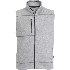 Edwards Men's Sweater Knit Fleece Vest With Pockets