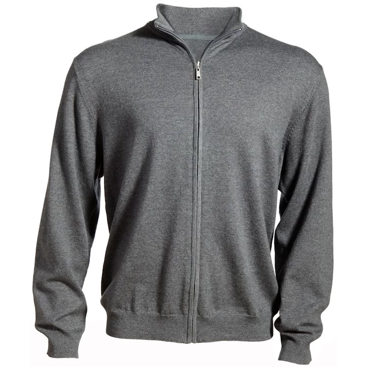 Edwards Full-Zip Fine Gauge Sweater 1 Edwards Full-Zip Fine Gauge Sweater