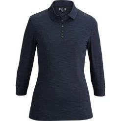 Edwards Ladies' 3/4 Sleeve Optical Polo