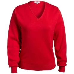 CLEARANCE Edwards Women's V-Neck Cotton Sweater