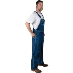 Liberty Stonewashed Denim Bib Overall -American Apparel Outlet Store LB14006@2