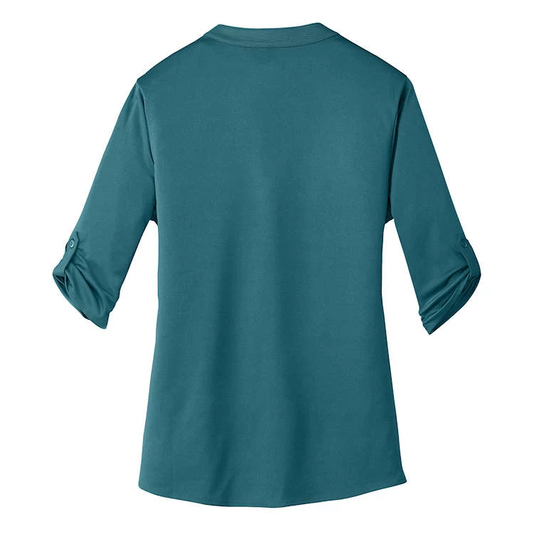 OGIO® Ladies' 3/4 Sleeve Crush Henley 5 OGIO® Ladies' 3/4 Sleeve Crush Henley - Image 5