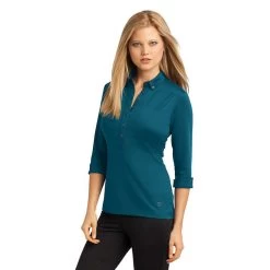 OGIO® Ladies' 3/4 Sleeve Gauge Polo -American Apparel Outlet Store OGLOG122@3