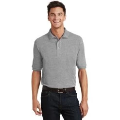 Port Authority® Heavyweight Cotton Pique Polo With Pocket