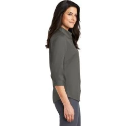 Ladies 3/4-Sleeve SuperPro™ Twill Shirt -American Apparel Outlet Store PAL665@2