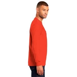 Port & Company® Long Sleeve Essential Pocket Tee -American Apparel Outlet Store PCPC61LSP@2