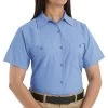 Red Kap Women's Industrial Poplin Short Sleeve Shirts