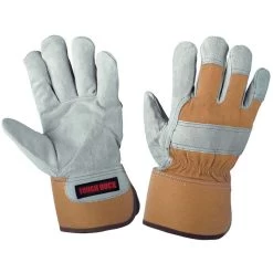 Tough Duck Pile Lined Cow Split Leather Fitters Glove