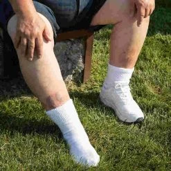 Extra Wide Sock Co Extra Wide Medical Quarter Socks - 3 Per Bag -American Apparel Outlet Store XW4820@3